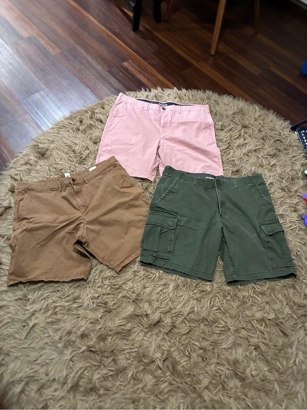 Mens NEW/PRELOVED Gap Sonoma shorts size 40 42 9” inseam khaki pink green cargo
